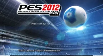 Pro Evolution Soccer 2012 3D (Usa) screen shot title
